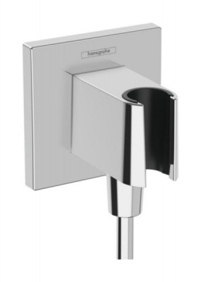 Coude de raccordement avec Porter S chromé 85 x 115 mm HANSGROHE