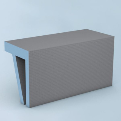 Banquette Sanoasa 1 coupe droite 900 x 454 x 380 mm WEDI