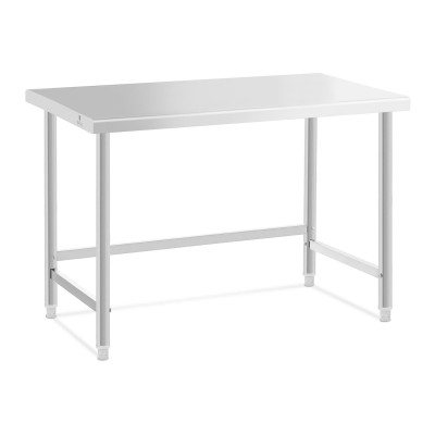 Table de travail acier inoxydable plan de travail en inox plan de travail table de travail cuisine 120 x 60 cm 91 kg professionnel 14_0005137