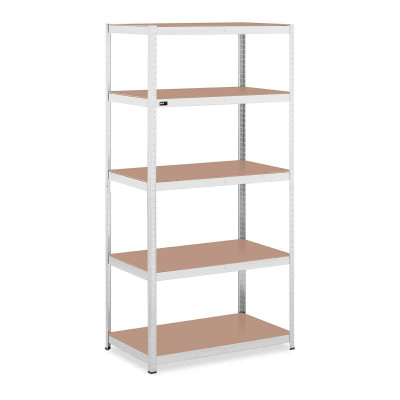 Étagère charge lourde 100 x 60 x 197 cm supporte 5 x 150 kg robuste garage atelier outils gris 14_0005173