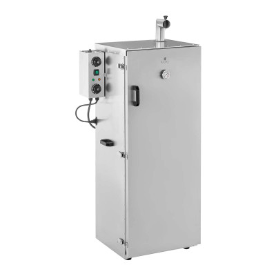 Fumoir professionnel à viande poisson chaud froid armoire inox volume 147 litres minuterie 0 - 120 min puissance 1 000 watts matériau acier inoxydable 0 - 100 °c 14_0003972