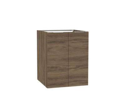 Meuble lave linge Plénitude sans top chêne noisette hauteur 86 cm largeur 70 cm profondeur 70 cm 