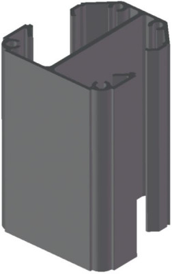 Poteau Aluclos plat gris 70 x 70 0,95 m ALUCLOS