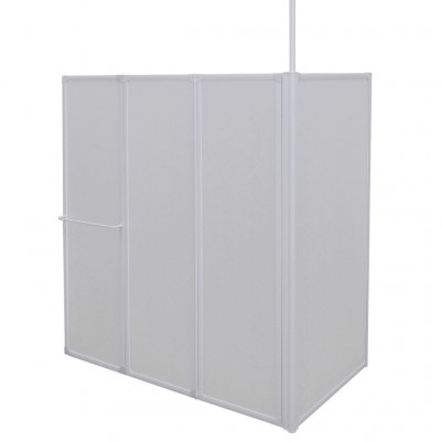 Pare baignoire en L 70 x 120 x 137 cm 4 panneaux pliables 02_0003745