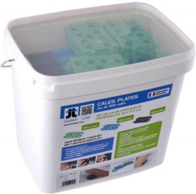 Cales plates mix 100 cales de 2 mm 100 cales de 3 mm 100 cales de 5 mm JOUPLAST