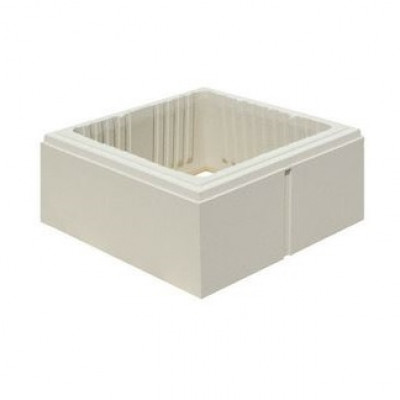 Élément de pilier blanc cassé lisse 40 x 40 x 20 cm EXINCOURT BET. GRIS CLAIR