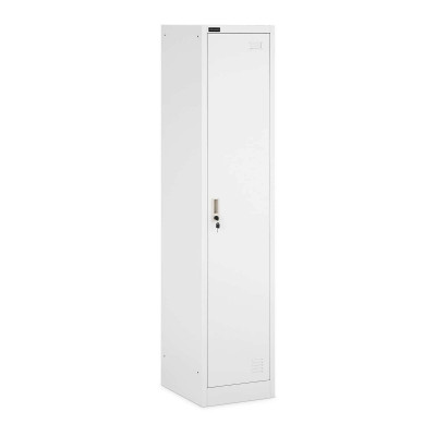 Armoire vestiaire 1 compartiment 180 cm gris 14_0005986