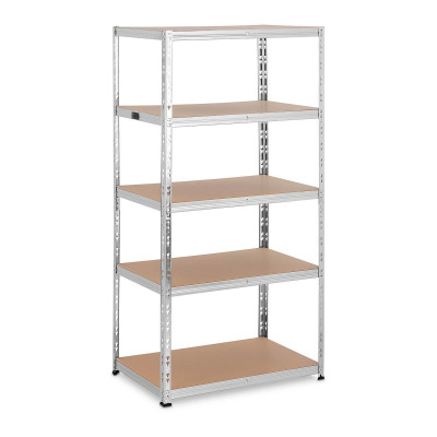 Étagères charge lourde 90 x 60 x 180 cm supporte 5 x 175 kg gris 14_0008094