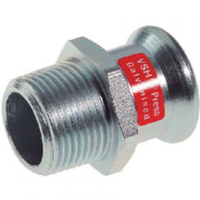 Raccord mixte fileté Z7423G VSH press à sertir et à visser mâle diamètre 18-15x21mm COMAP