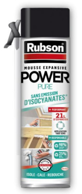 Mousse expansive Power Pure 21 l d’expansion RUBSON