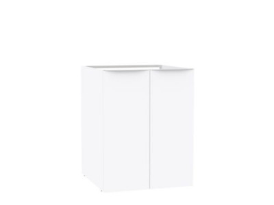 Meuble pour lave linge Plénitude sans top blanc brillant 86 x 70 x 70 cm