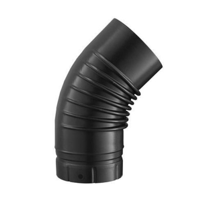 Coude émaillé gris 45° diamètre 150 mm POUJOULAT