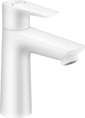 Mitigeur de lavabo Talis E 110 avec tirette et vidage finition blanc mat HANSGROHE