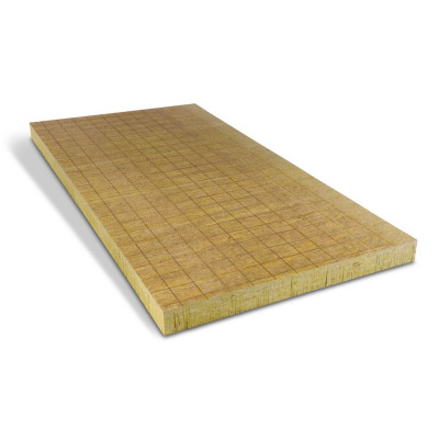 Panneau isolant en laine de roche Hardrock 2 Nu 60 1,20 x 1,00 m ROCKWOOL 