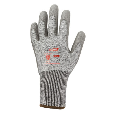 Gants de protection Eurocut P500 HPPE Cut 5 paume enduité PU gris taille 11 COVERGUARD