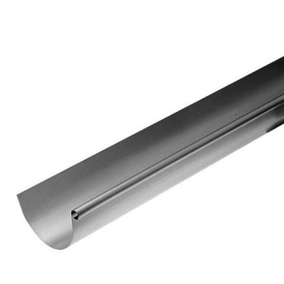 Gouttière demi-ronde zinc développement 33 avec pli 13 mm x 4 m HILD