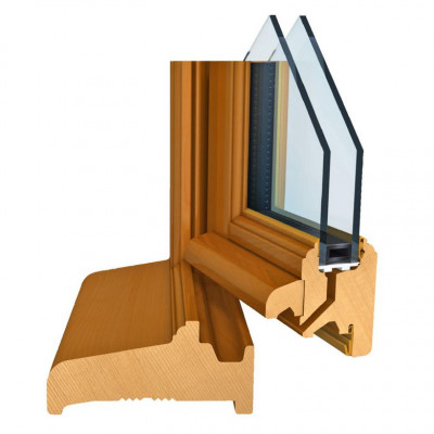 Fenêtre 2 vantaux Classic/Ode pin lasure 180 x 110 cm