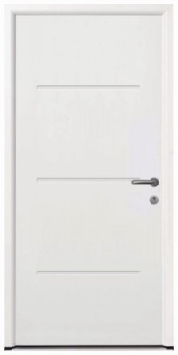 Porte d’entrée Europro M515 9016 dormant 60 mm droite 215 x 90 cm TUBAUTO