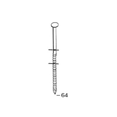 Pointes en rouleaux inox 16° tête bombée 25/27 x 64 coil de 7200 pièces