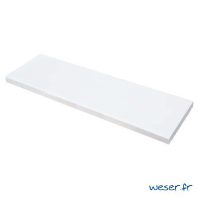 Chaperon de mur Pierre Lisse plat blanc 99 x 30 x 4 cm WESER
