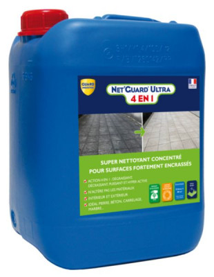 Nettoyant dégraissant écologique tous matériaux Net'Guard Ultra 4 en 1 bidon de 5 l GUARD INDUSTRIE