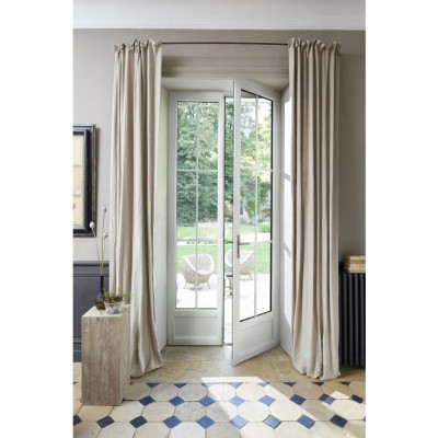 Porte-fenêtre PVC Optiméa avec clé et volet roulant intégré RAL 9016 225 x 80