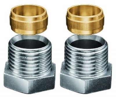 Raccord (2) pour tuyau MET1/2 x15 OVENTROP