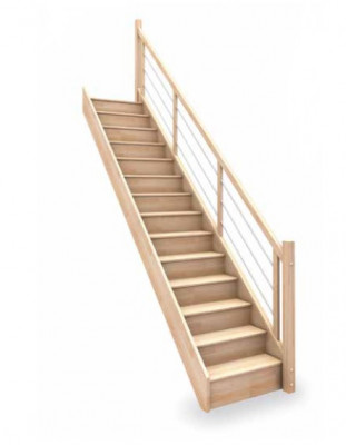 Escalier bois droit hauteur max 2800mm