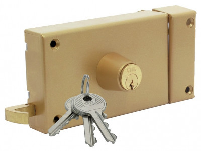 Serrure monopoint ZENITH 541 horizontal tirage cylindre de 45mm droite - ISEO - 25020451.5