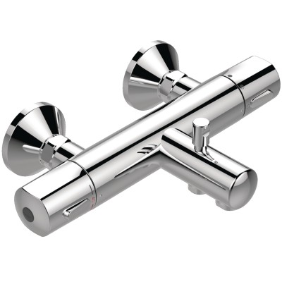 Mitigeur Olyos thermostatique bain douche mural IDEAL STANDARD