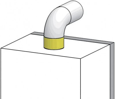 Adaptateur condensation pour remplacement Centora diamètre 60-100 mm CHAFFOTEAUX