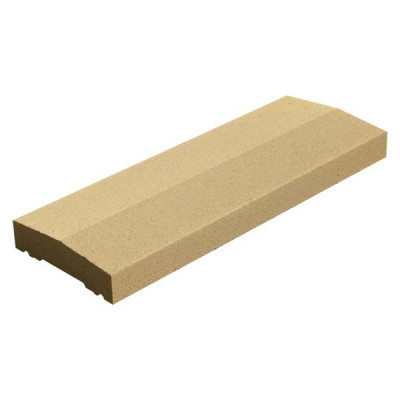 Chaperon ton pierre pour mur 2 pentes 23x49x4 cm WESER