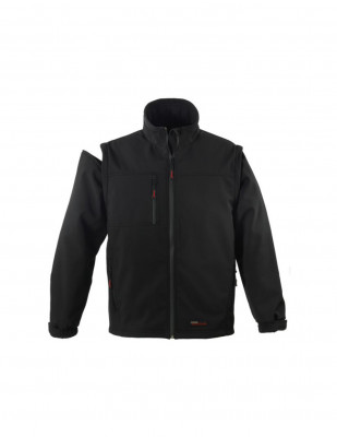 Veste Softshell Yang 2 en 1 noir taille M COFALOG