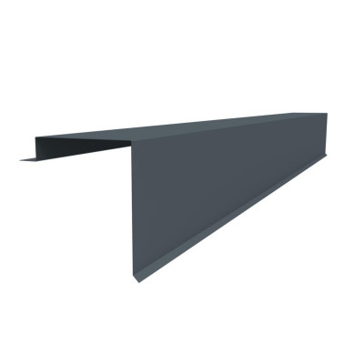 Bande de rive gris anthracite Ral 7016 Longueur 2,10 ml JORIS IDE
