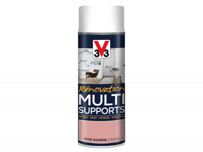 Peinture rénovation multi-supports aérosol rose bohème 400 ml V33