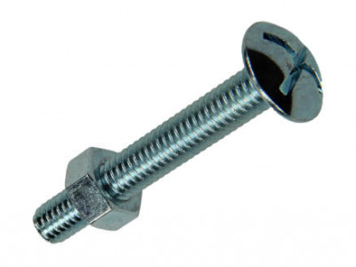 Boulon poêlier zingué M6 x 25 4.8 boîte de 500 VOLVIS