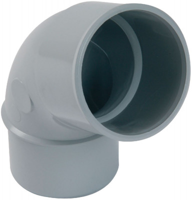 Coude 67°30 tuyau descente mâle-femelle gris diamètre 50 mm NICOLL