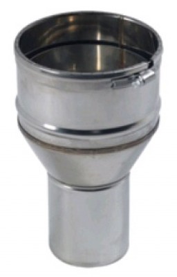 Raccord inox poêle tubage flexible 125-131 TEN