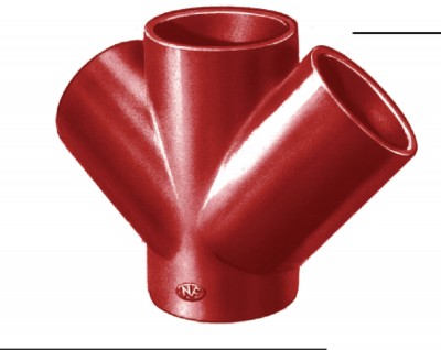 Culotte double SMU S 45° diamètre nominal 100-100mm PONT A MOUSSON