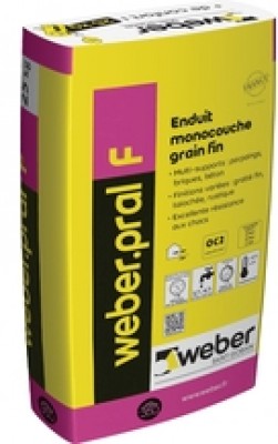 WEBER PRAL F ocre rompu 215 25kg SAINT GOBAIN WEBER FRANCE