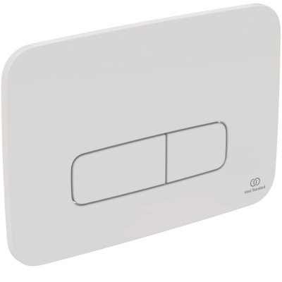 Plaque de commande mécanique Oleas M3 blanc arrondi IDEAL STANDARD