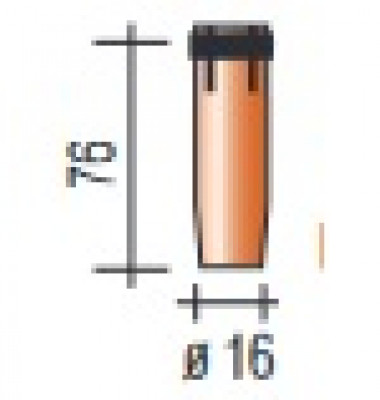 Buse ELK50 79051 MIG conique diamètre 16 ELEKTROSTA