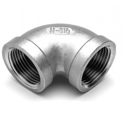 Coude 90° femelle femelle inox 316 26 x 34 FG INOX