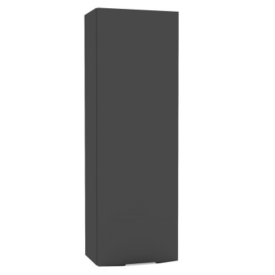 Niche haute 1 porte gauche Plénitude anthracite 30 x 20 x 90 cm