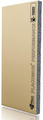 Panneau Doublage Placomur Performance 3.80 13+120 280 x 120 cm PLACOPLATRE