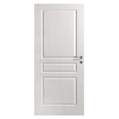 Bloc-porte post-formé Prematherm Mykérinos huisserie Créaconfort à recouvrement gauche poussant 204 x 83 cm KEYOR 