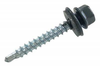 Fixation tuile vis avec rondelle RAL7016 sachet de 50 BACACIER