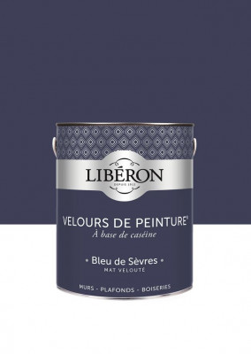 Velours de peinture bleu des sèvres en seau de 2,50 l V33
