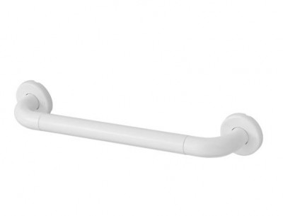 Barre de maintien gainé ABS antibactérien droite finition aluminium de 300 mm PRESTO