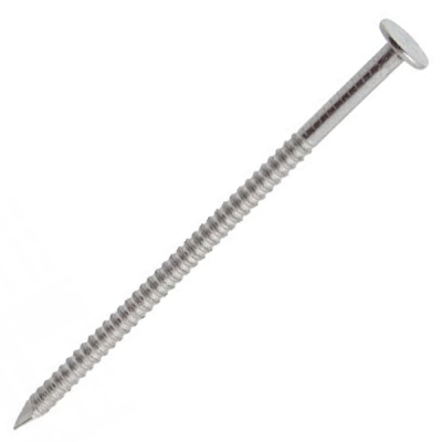 Pointe annelée inox longueur 60 mm en seau de 2,5 Kg NORAIL